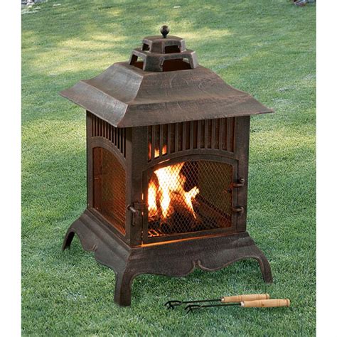 outdoor cast iron fire pit